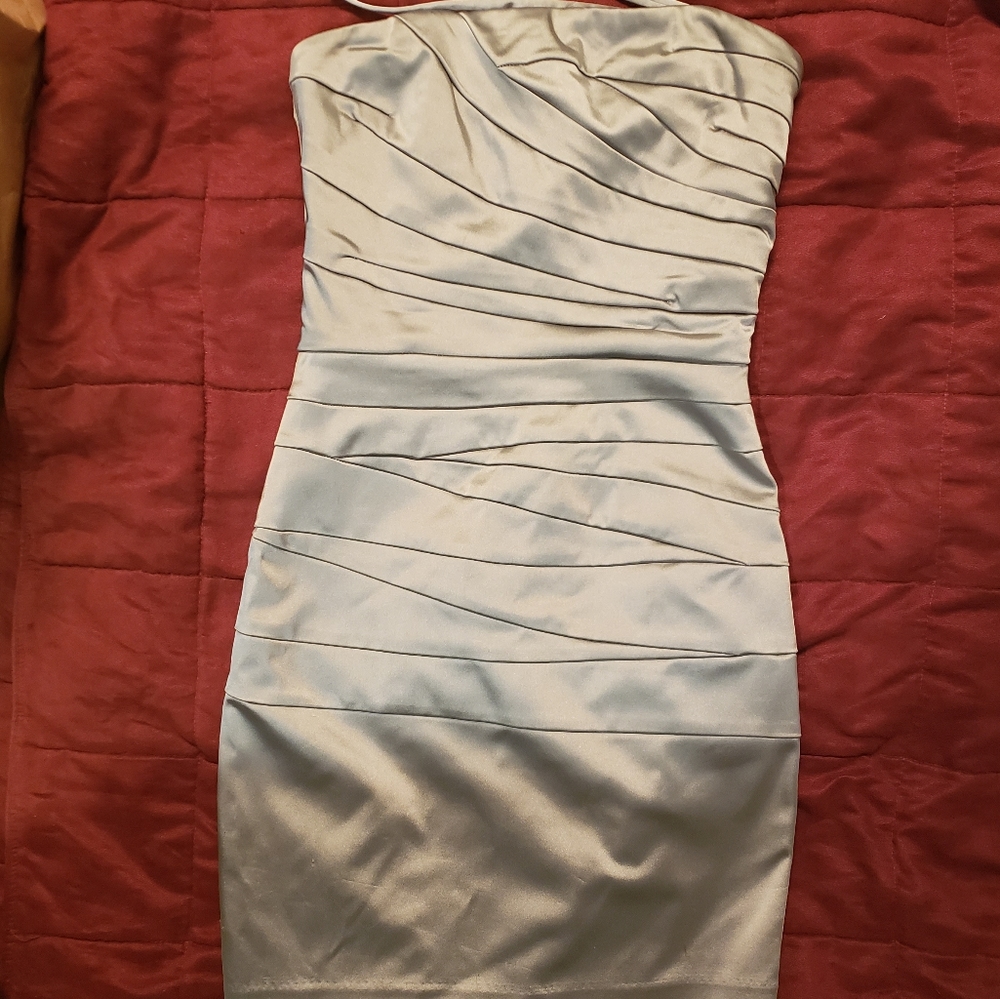 Bebe Convertable Knee Length Bodycon Halter Dress